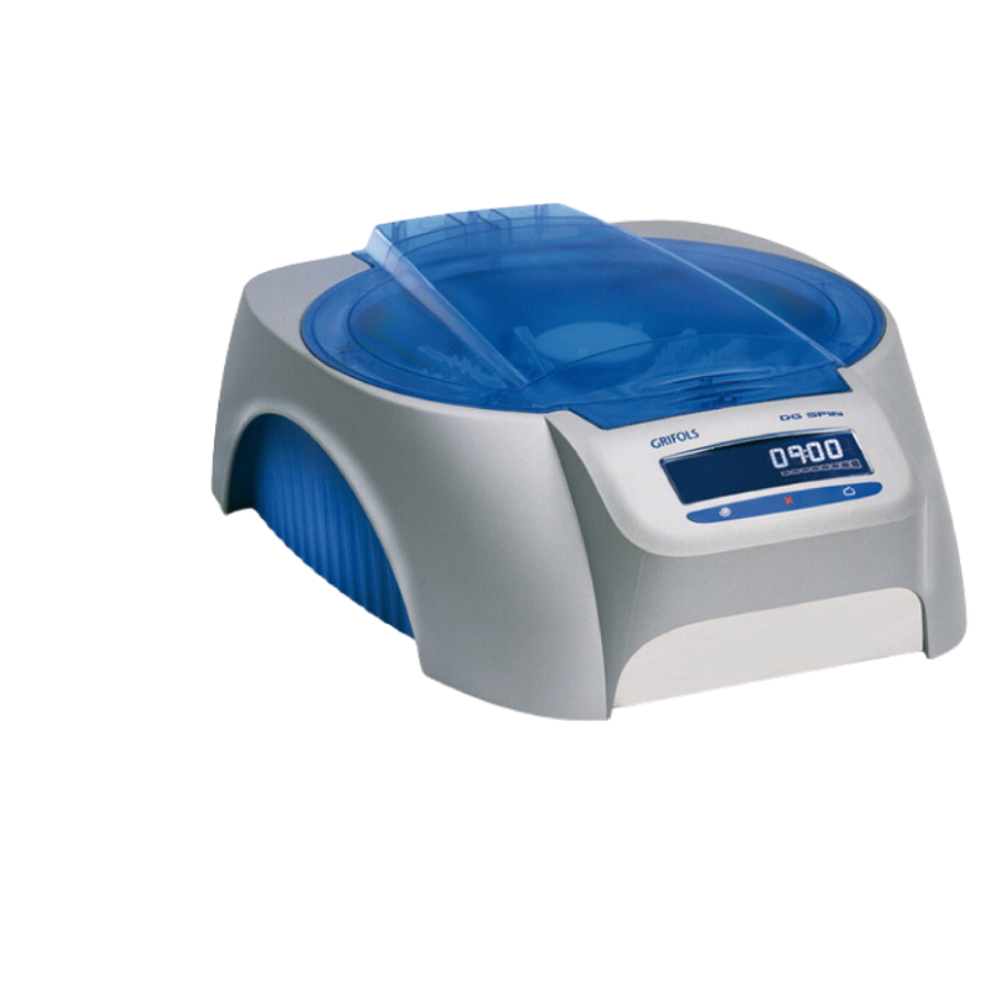 Innovador sistema manual de centrifugación para pruebas inmunohematológicas.
